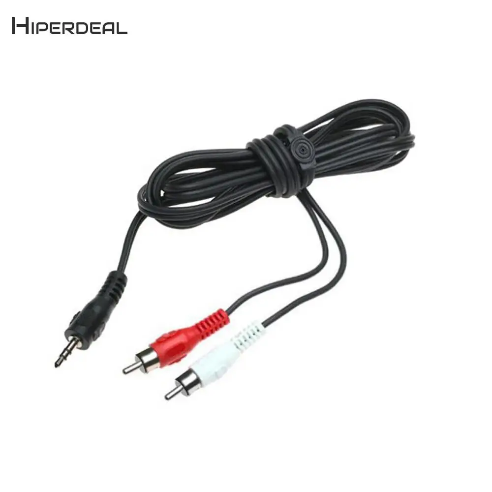 

HIPERDEAL Fashion 3M Mini Plug 3.5mm Jack to 2RCA Male Stereo Audio Cable Splitter Plug Audio Line Cable NY21