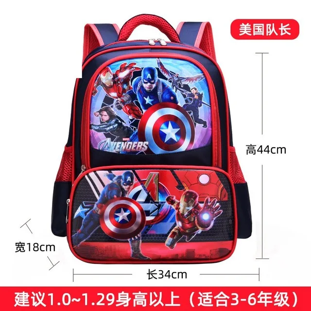 Disney frozen princess backpack primary school bag new cartoon cute children bookbag boys girls reduce the negative bag