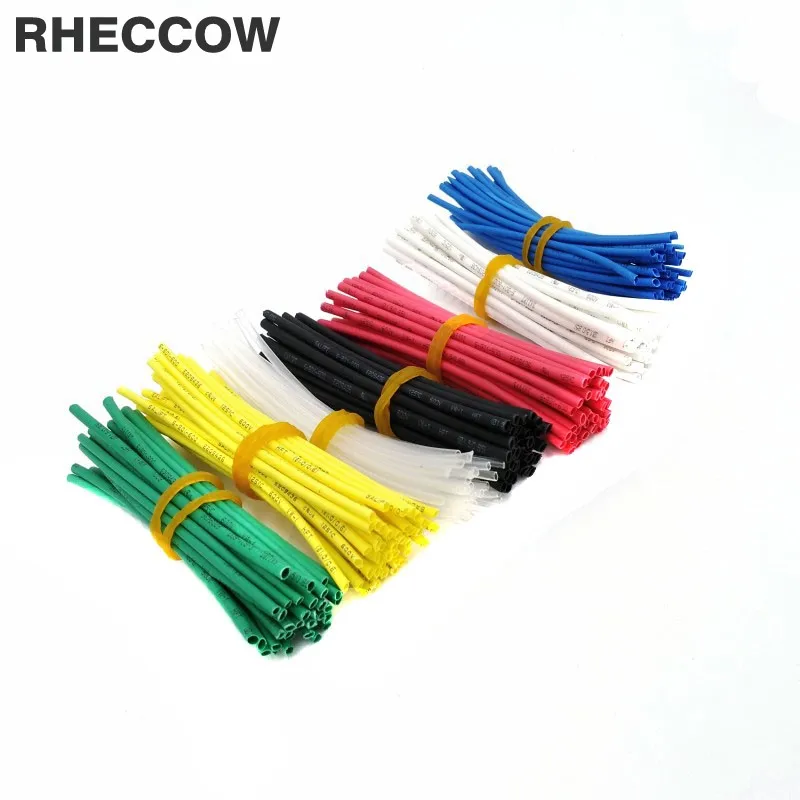 

RHECCOW 420pcs 1mm 7cm 70mm 600V 2:1 Heat shrink tube Shrinking Tubing Insulatingnsulation Sleeves Wire Wrap Cable kit