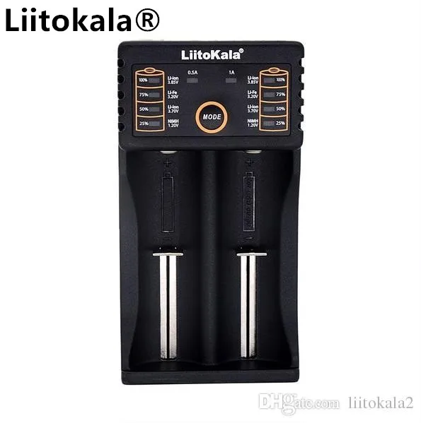LiitoKala Lii-202 интеллектуальное зарядное устройство с внешним аккумулятором функция USB для никель-металл-гидридных литиевых аккумуляторов для 18650 26650 18350 14500 - Цвет: Lii-202