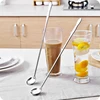 1pc Stainless Steel Long Handle Stir Spoon Creative Long Handle Spoon Korean Coffee Spoon Ice Cream Spoon Dessert ► Photo 2/5