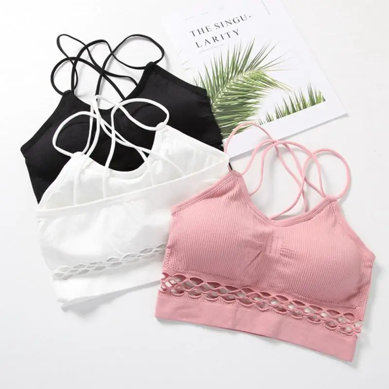 Sporty Style Bandage Design Sexy Bra Women Fashion Push Up Bras Cotton Tube Top Female Lingerie Summer Wrapped Chest #06