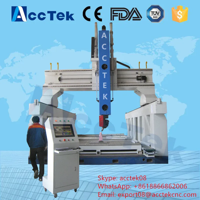 

3D woodworking cnc milling wood machine, 5 axis wood carving machine, 5 axis cnc machine for sale