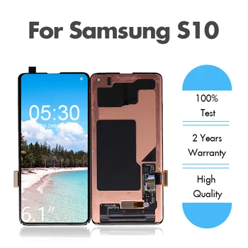 

10pcs/lot Original LCD for SAMSUNG for Galaxy S10 G973 G973F Display Touch Screen Digitizer Assembly Free Shipping by DHL EMS
