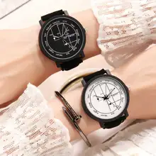 Модный креативный дизайн, простые мужские и женские студенческие пара кварцевых часов, женские модели, мужские часы Montres Femme