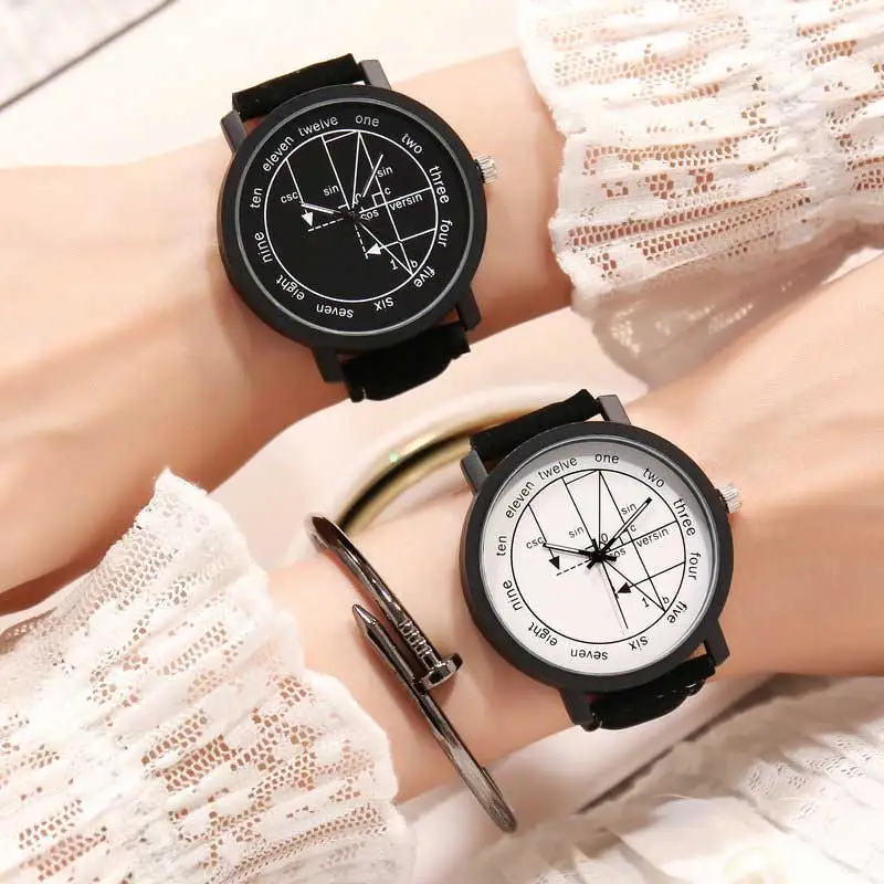 

Fashion Creative Design Simple Boy Female Student Couple Quartz Watch Female Models Men's Clock Montres Femme