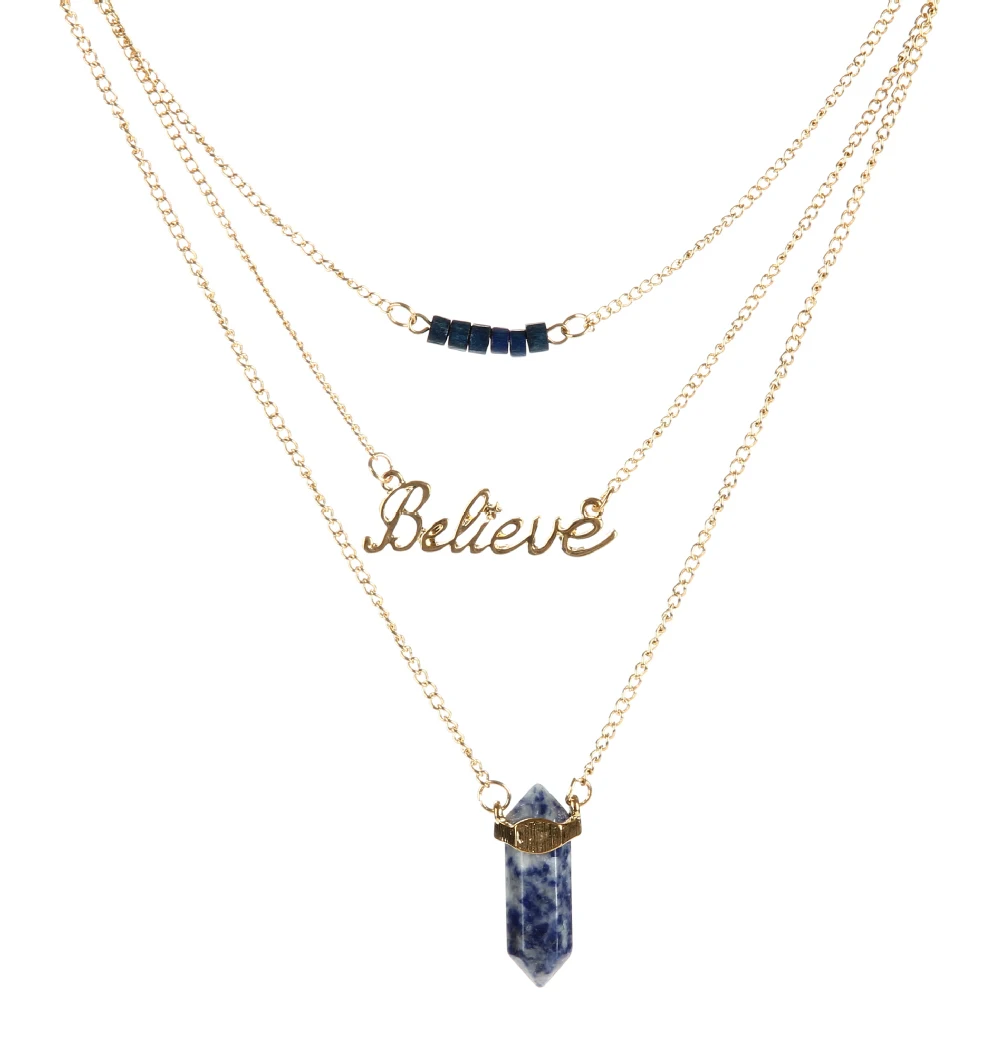semi precious beads necklace