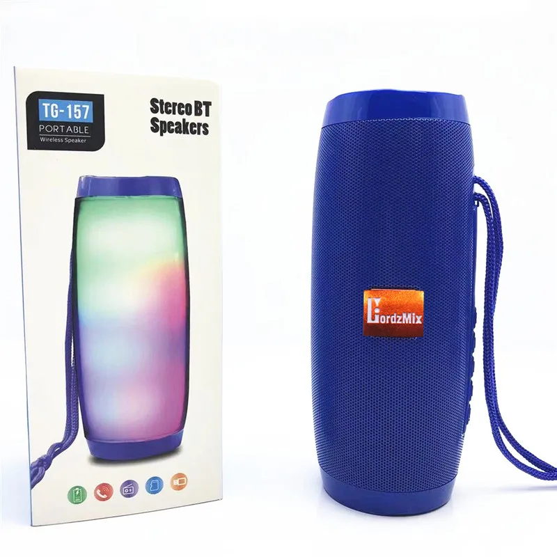 Waterproof  Bluetooth Wireless Speaker  led Light sports loudspeaker music columns With TF mp3 player for phone xiaomi lordzmix (30)