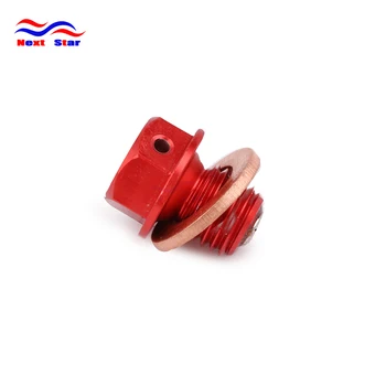 

CNC Magnetic Oil Drain Plug Bolt Sump Nut Sealing Washer For RZR Ranger 570 800 900 Sportsman 570-1000 Scrambler 850 1000 ACE