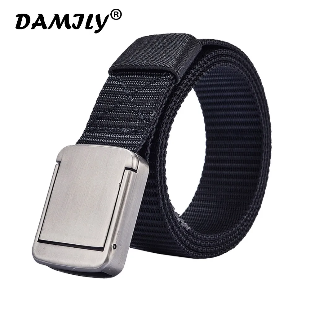 Nylon Belts For Men Belt Smooth Alloy Buckle High Quality Sport Outdoor