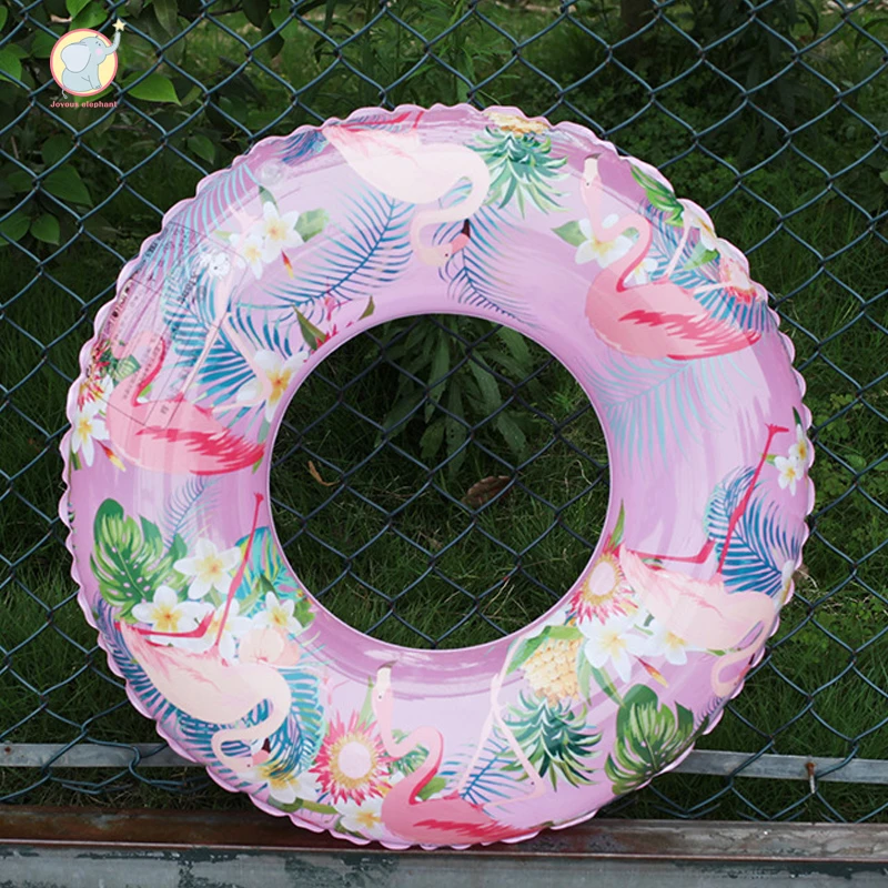 90 см надувной фламинго милый мультфильм шаблон дети ребенок дрейфующих бассейна розовый ездить по плаванию кольцо для отдыха и вечеринок