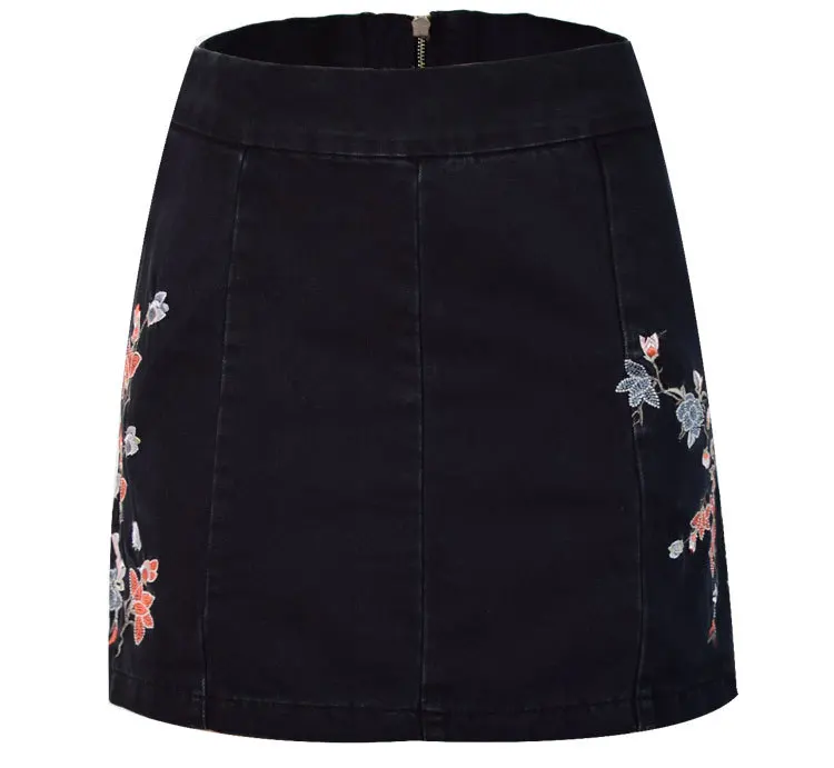Летняя модная сексуальная рваная джинсовая юбка с высокой талией джинсовые юбки женские джинсы черные шорты для женщин Длинная юбка-карандаш Женская - Цвет: Black