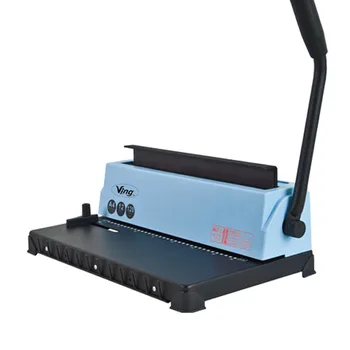 

Manual 34-Hole Metal Binding Machine Wire Coil Punching Binder Square Hole