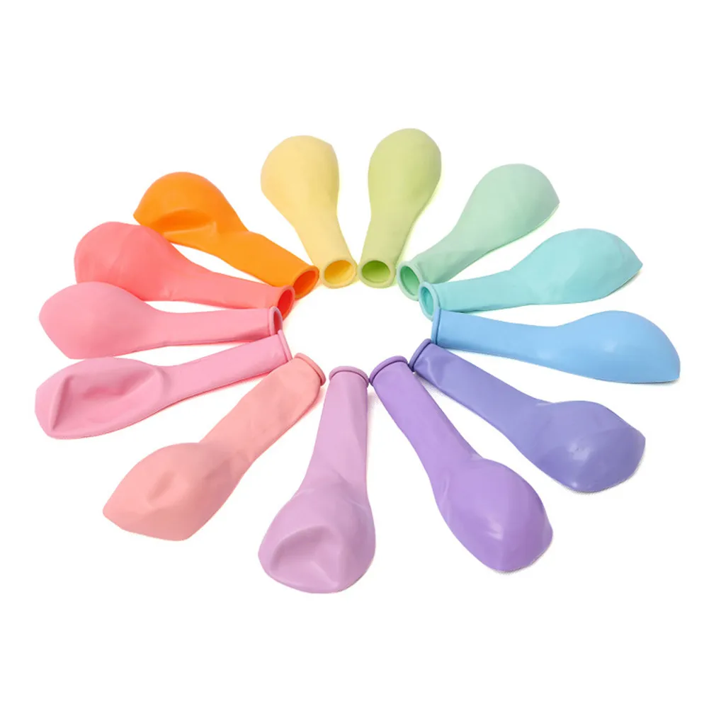 DIY Свадебные украшения для дня рождения Шары гелиевые светящиеся воздушные шары Bobo перо прозрачный ПВХ пузырьковый шар для детей - Цвет: 10pc 5inch Macaron