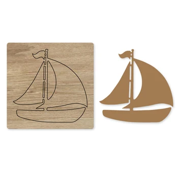 

Sailboat DIY Steel Rule Die Cut, Cutting Mold for Leather, Steel Punch - leather crafts