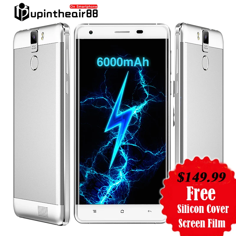 Оригинал Oukitel K6000 PRO 6000 мАч FDD LTE Окта основные Мобильный Телефон 5.5&quot 3 ГБ + 32