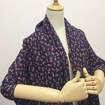 

Mini floral print 100% pure silk georgette gauze silk fabric transparent,SCG509