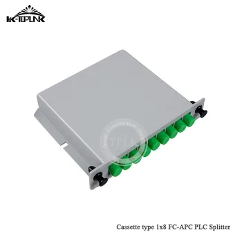 

5pcs 1*8 SC-APC Cassette Box 1*8 splitter Fiber Optical Cassette Box CATV FTTH Card Cassette box high quality