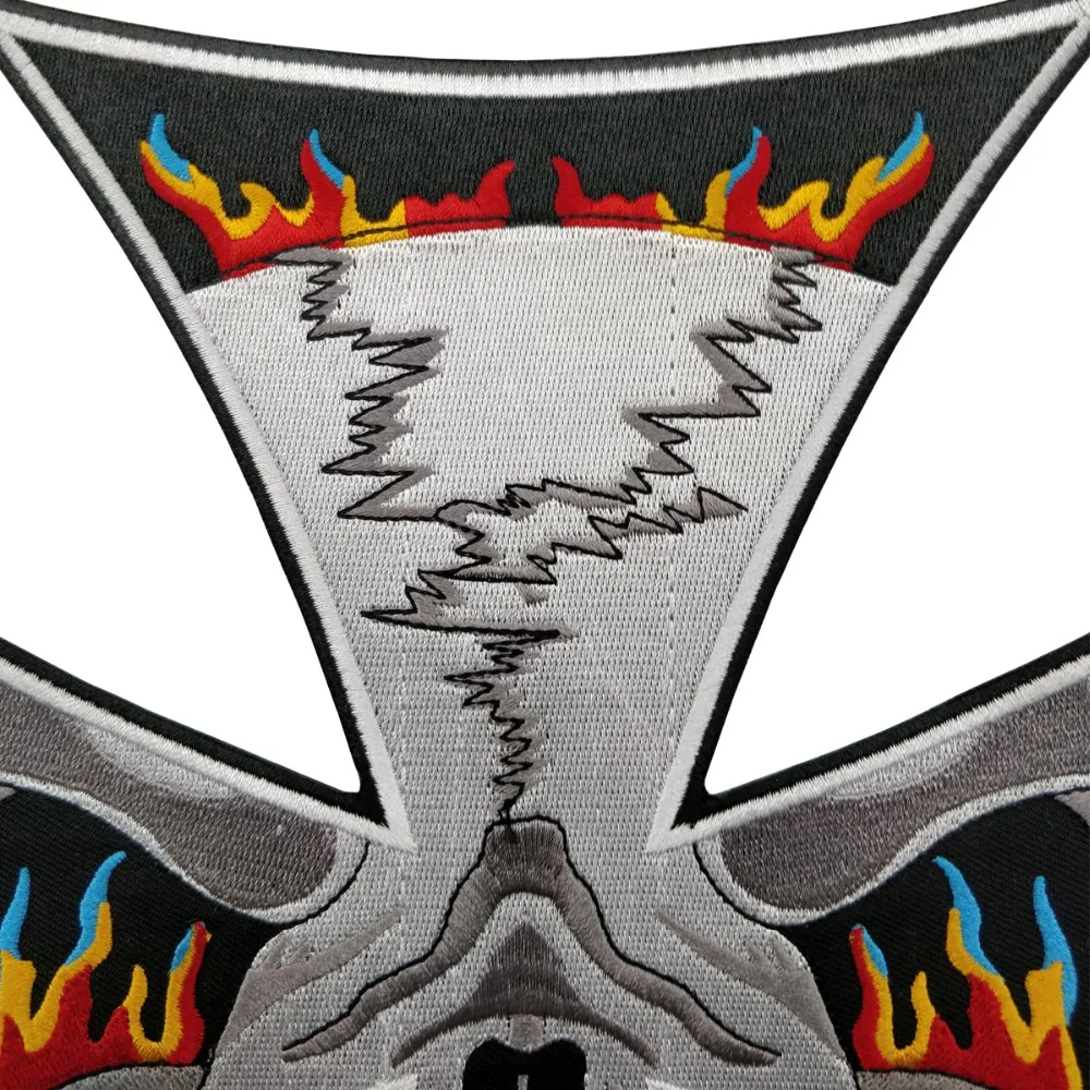 Night Rider Nomads Patch Full Set Embroidery Iron on Backing Jacket Motorcycle Custom DIY (4)