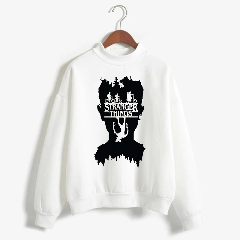 Harajuku kpop stranger things Sweatshirts Letter Print Couple Hoodies Women Spring Loose Long sleeve Hip Hop poleron mujer