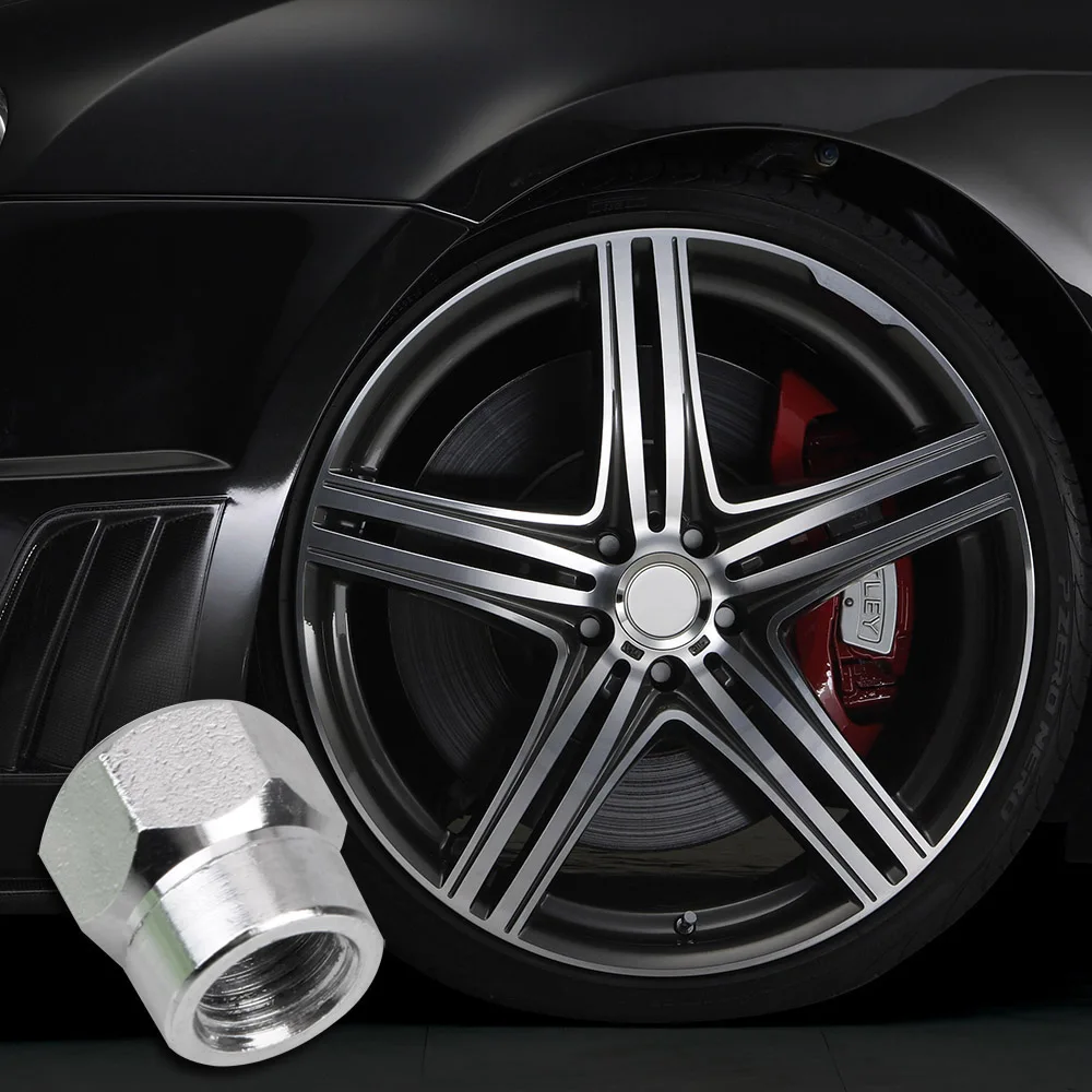 Nuts & Bolts Tire Valve Stem Caps Dust Covers Auto Accessories Car