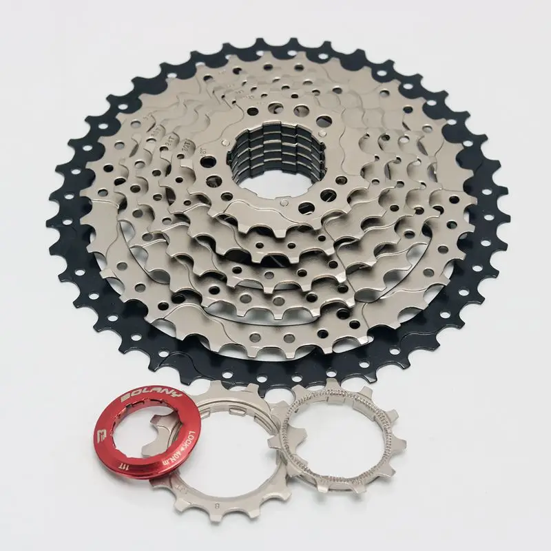 BOLANY велосипедная кассета Freewheel 8S скоростной MTB велосипед 11 40 T/11 42 T для SHIMANO/SRAM