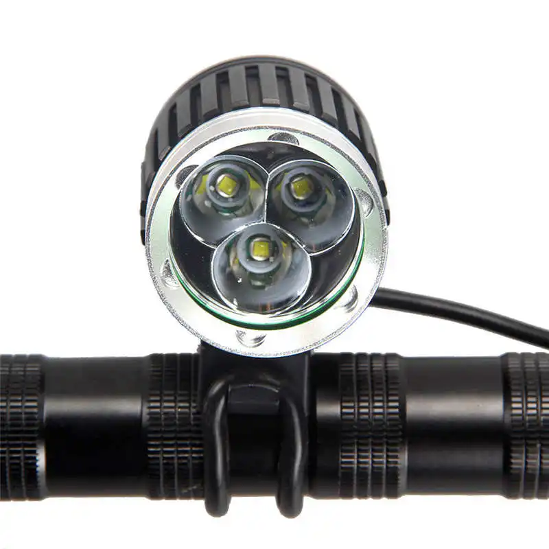powerful 3x XML U2 LED Head Bicycle Bike HeadLight Lamp Light Headlamp Torch lanterna led bike laser pointer #4S18 (9)