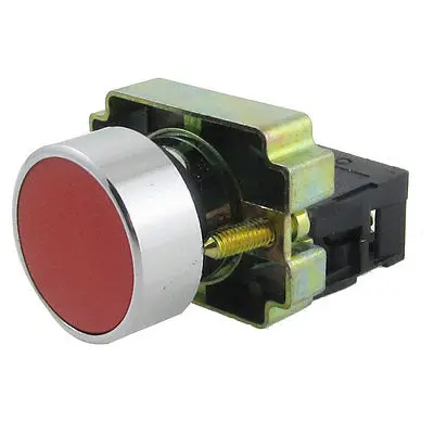 

XB2-BA42 Red Sign Flat Momentary Push Button Switch Non Lock 22mm 1 NC N/C