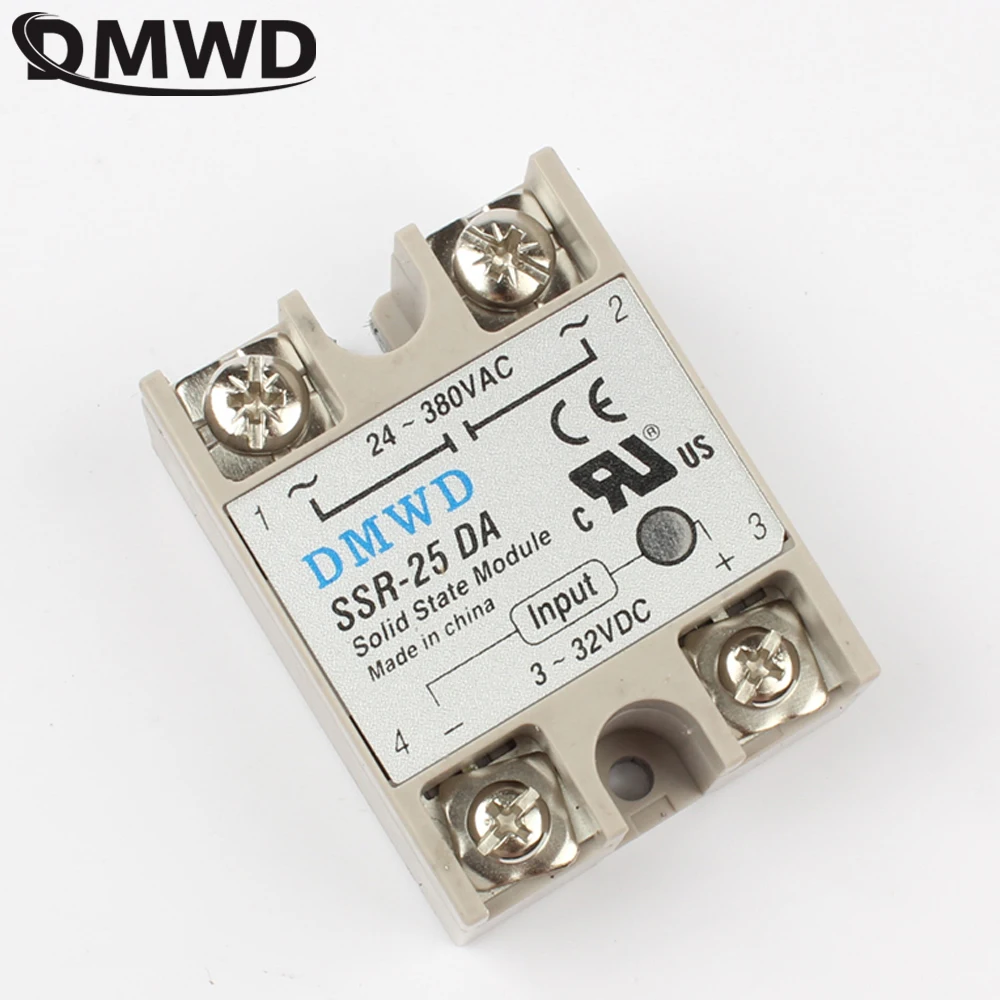 25A actually !solid state relay SSR 25DA 25A 3 32V DC TO AC 24 380V SSR