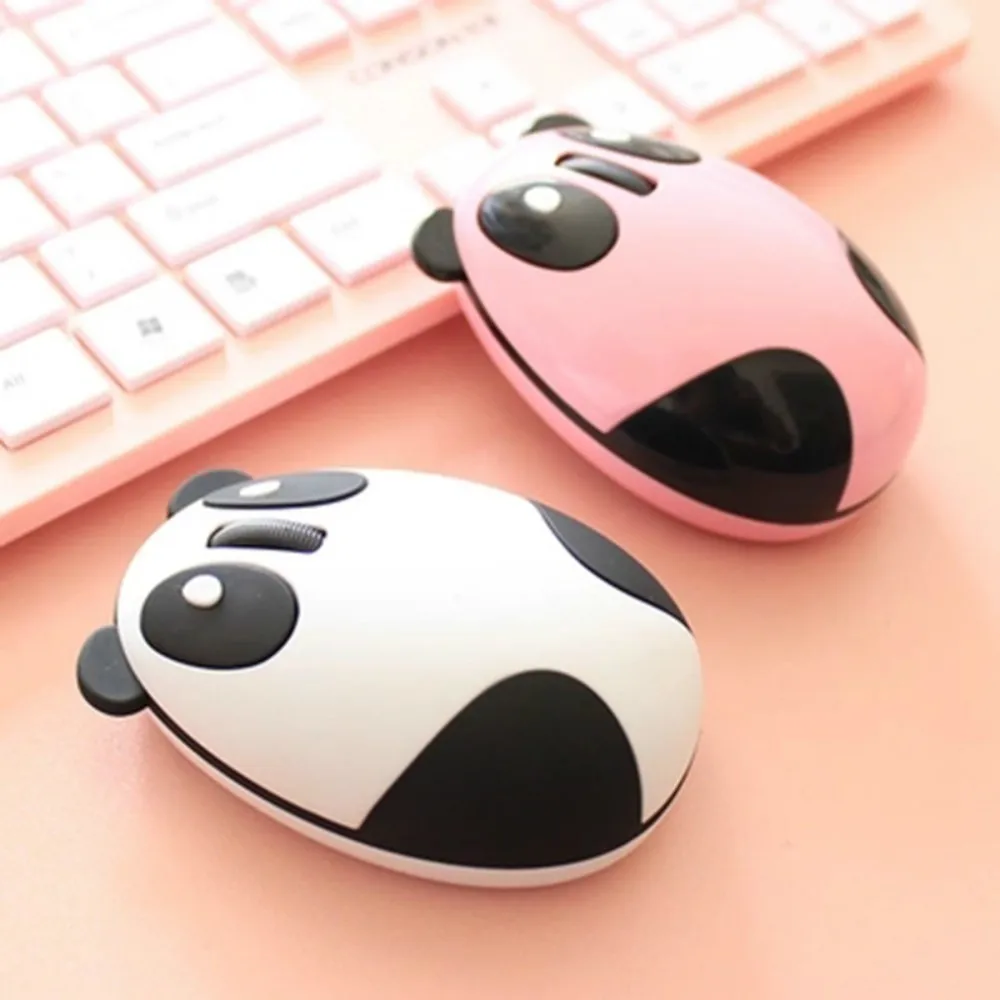 

CHYI Cute Wireless Computer Mouse Rechargeable Mini Panda Ergonomic Usb Optical Mause 3d Lovely Baby Gift PC Mice For Laptop Mac