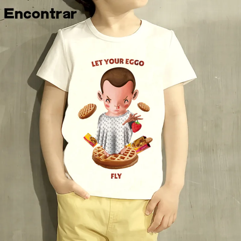 kids Stranger Things Cartoon Eleven Design TShirt Boys ...
