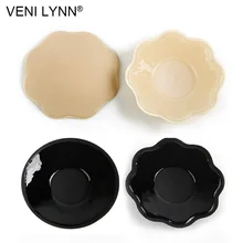 VENI LYNN многоразовые Цветочные тканевые наклейки для сосков невидимые женские силиконовые интимные аксессуары для влюбленных круглые накладки на грудь