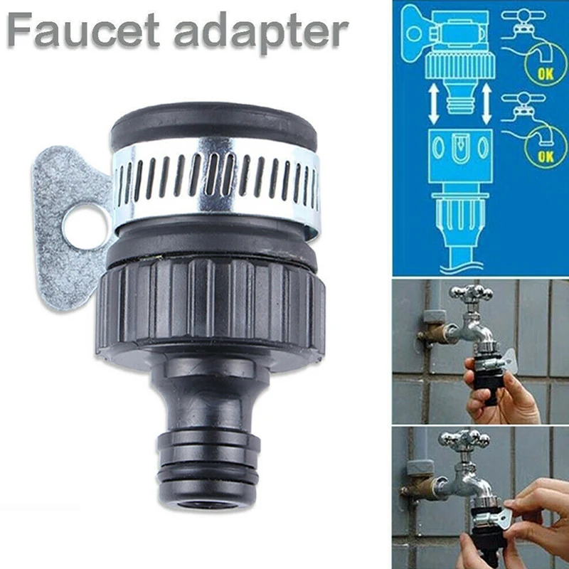 2019 Universal Garden Hose Pipe Tap Connector Mixer Kitchen Bath Faucet Adapter Quick Accessories Outdoor Connects | Обустройство