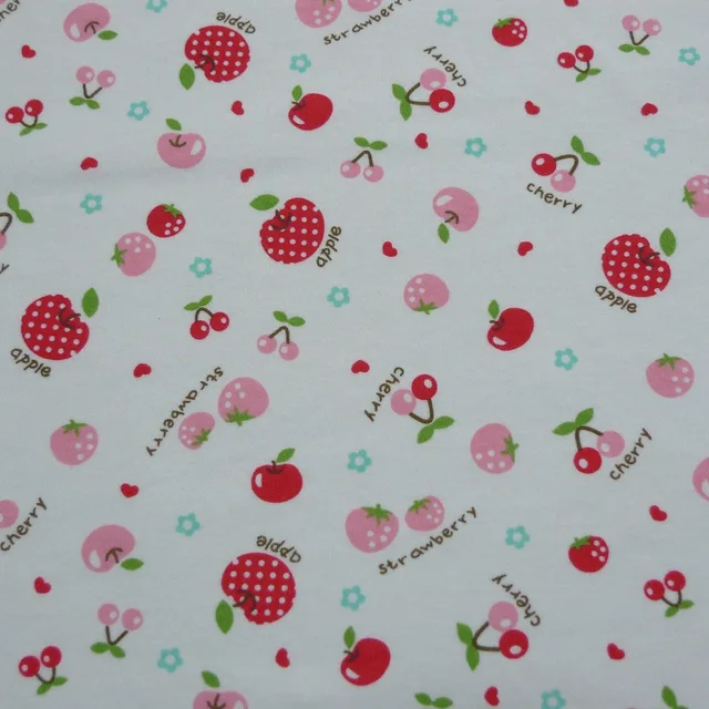 100 Cotton Cherry Pattern Baby Pajama Cotton Fabricin Fabric from Home & Garden on Aliexpress
