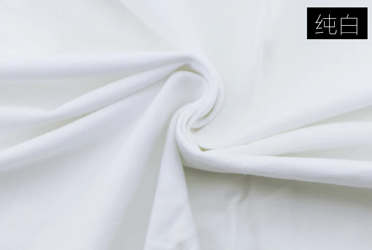 Лайкра хлопок Трикотажная футболка ткань 165x100 см эластичные летние DIY леггинсы облегающая одежда чистый цвет ткань по метру