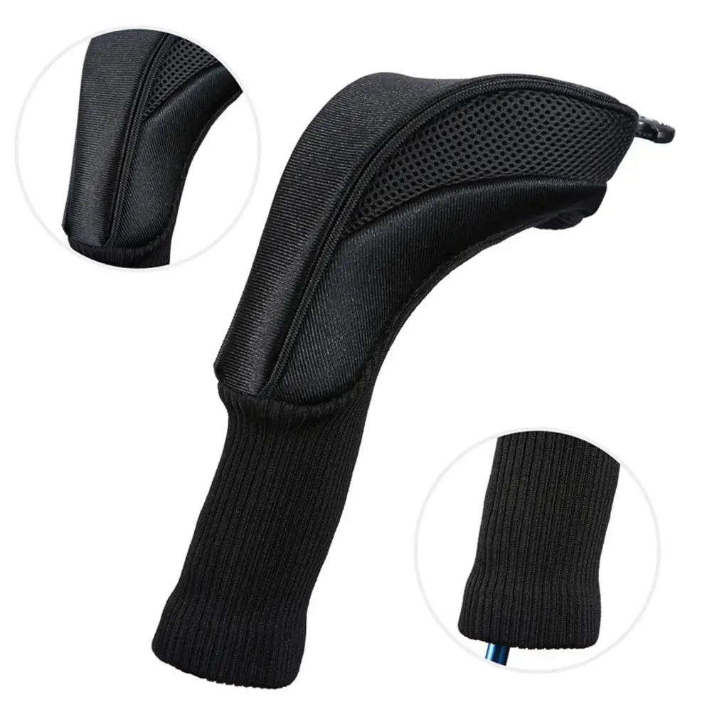 الأسود جولف رئيس يغطي سائق 1 3 5 الممر السالك ودز Headcovers طويل الرقبة 1680D حك أغطية حماية يناسب جميع الممر السالك و سائق