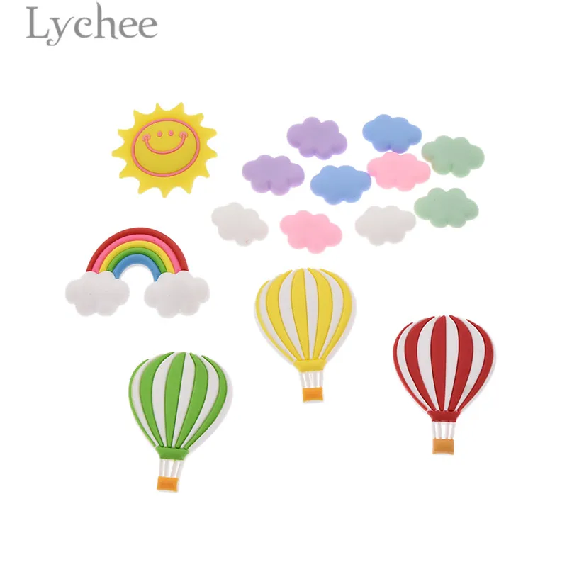 

Lychee Kawaii Rainbow Cloud Fridge Magnet Creative Refrigerator Magnetic Sticker Home Kitchen Decoration