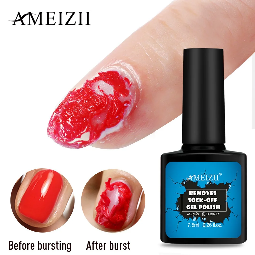

Ameizii New Magic Soak Off Gel Polish Remover Cleaner Nail UV Lacquer liquid Remove Sticky Layer Acetone Degreaser Manicure tool