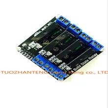 1pcs 4 Channel 5V DC Relay Module Solid State High Level SSR AVR DSP for Arduino