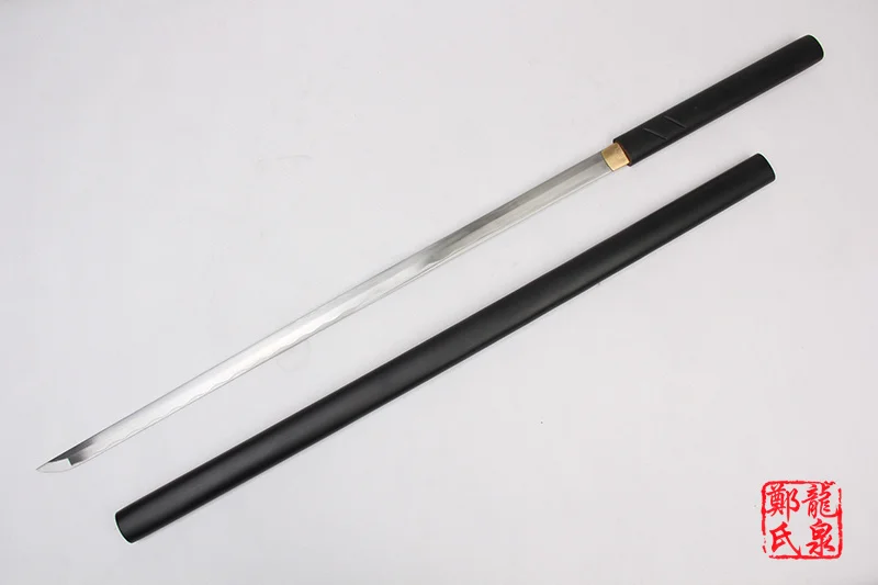 Поставки для боевых искусств, ручная работа, ZATOICHI, японский Shirasaya, Самурай, катана, острый меч, 1045 углеродистая сталь, красный/черный