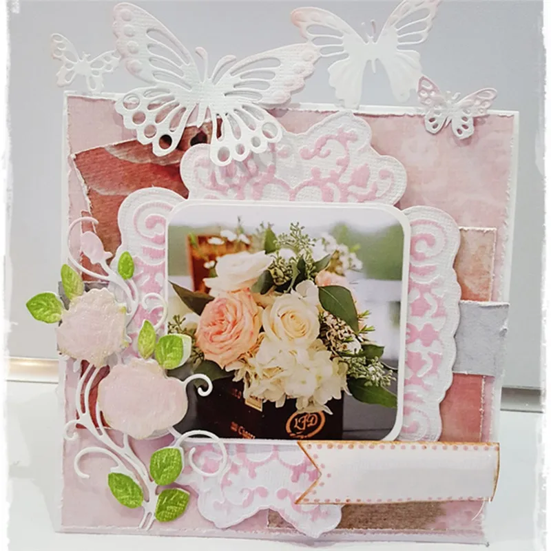 

YaMinSanNiO Butterfly Wings Die Metal Cutting Dies Frame Border DIY New 2019 Scrapbooking for Card Making Embossing Stencil