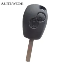 AUTEWODE New Replacement Shell Remote Key Case Fob 2 Button for RENAULT Duster Modus Clio 3