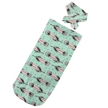 Ковер из органического хлопка для новорожденных мальчиков и девочек, повязка на голову, пеленка, спальный мешок, коляска, обертывание для маленьких мальчиков и девочек