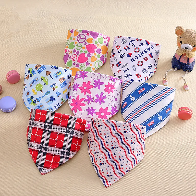 

Baby Bandana Bibs Baby Burp Cloths Triangle Animal Cotton Boys Girls Unisex Newborns Infant Scarf Bibs Toddler Accessories