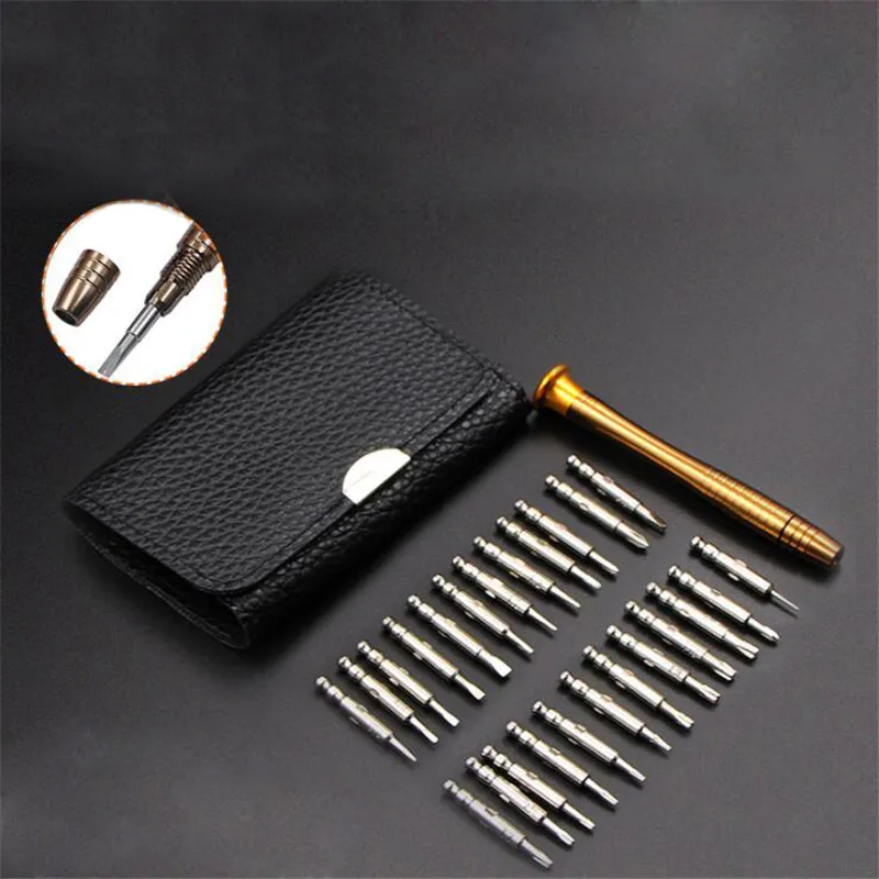 Kit d'outils de réparation pour iPhone caméra, montre tablette PC, jeu de Mini tournevis de précision 25 en 1 ► Photo 2/6