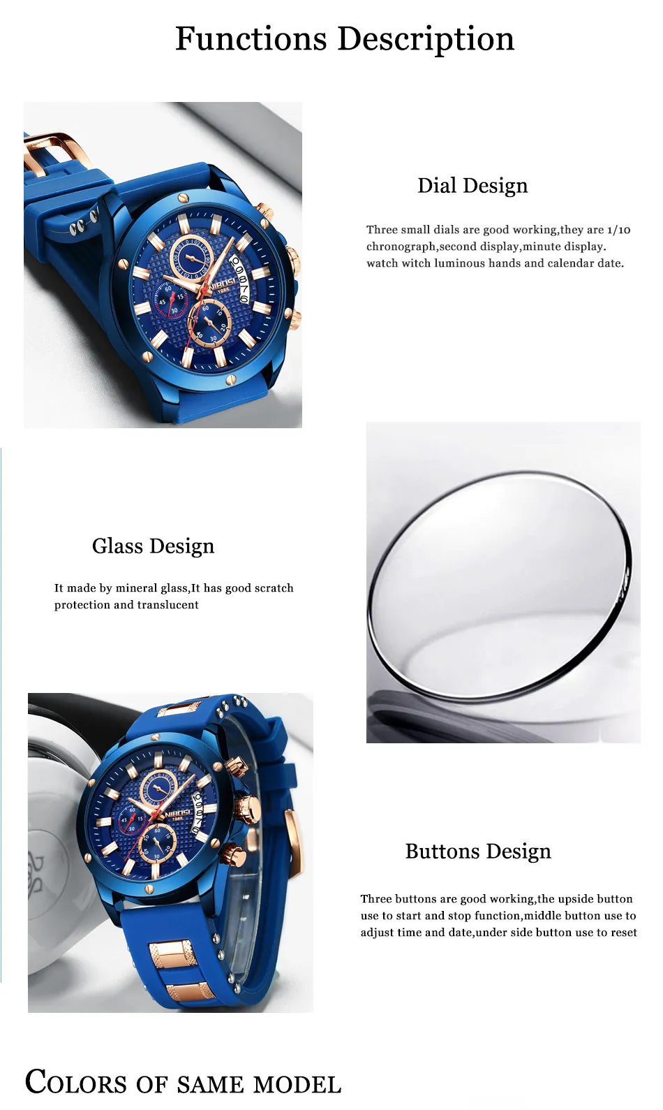 NIBOSI Men Sports Watch Top Brand Luxury Waterproof Military Army Watch Man Clock Outdoor Watch Relogio Masculino Esportivo      (5)