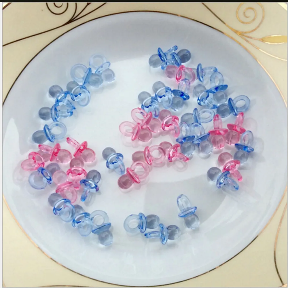 

Feeder Boys Girls birthday Decorations 100pcs Baby Mini Pacifiers Feeding Dummies Soother Nipples 2.2cm/0.87