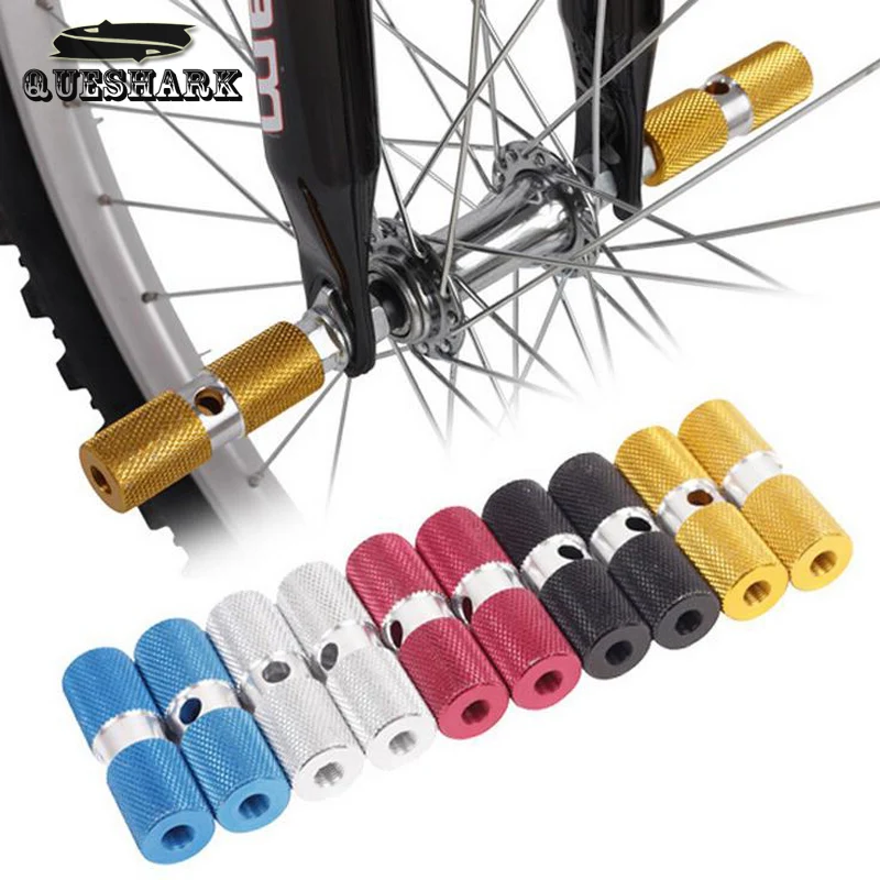 

Aluminum Non-slip MTB Bike Bicycle Pedal Front Rear Axle Foot Pegs BMX Footrest Lever Cylinder Rocket Launcher Bike Accessories