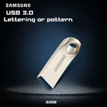 SAMSUNG USB Flash Drive USB 3.0 32GB pen drive Metal lettering U disk cle usb Pendrives flash usb Memory Stick 32gb pendrive