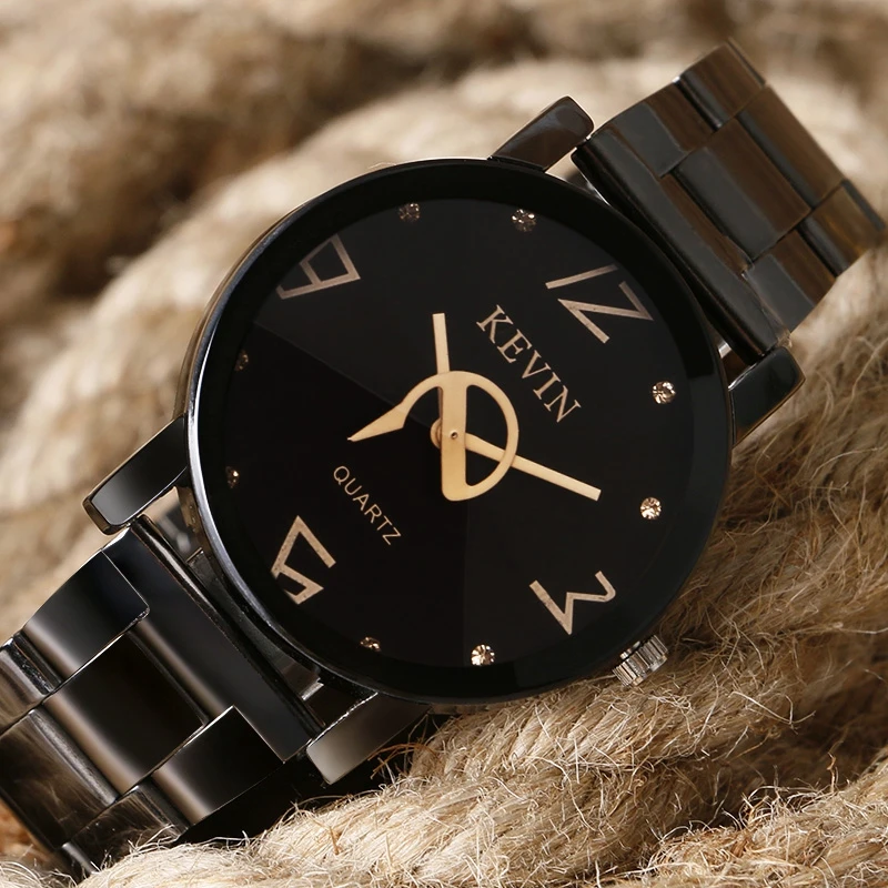 Кевин металлический Железный Париж Эйфелева башня Аналоговые кварцевые наручные часы для мужчин влюбленных женщин часы черный стальной ремешок часы леди Рождественский подарок